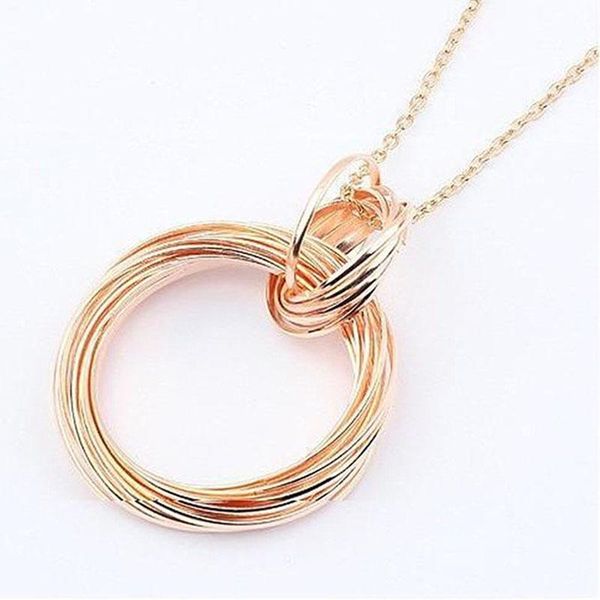 

длинные цепи ожерелья bijoux мода воротник ожерелье подвески круг collares для женщин ювелирные изделия, Golden;silver