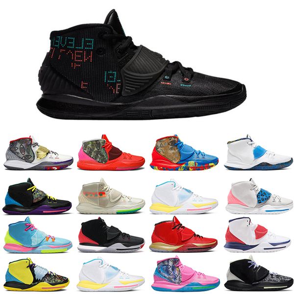 

platform mens kyrie 6 sports shoes cny bred eleven houston heal the world tokyo oracle aqua designer trainer sneakers, White;red