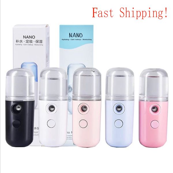 

rechargeable nano mist sprayer facial body nebulizer steamer portable mini moisturizing skin care sprayer usb handheld dispensers for alcoho
