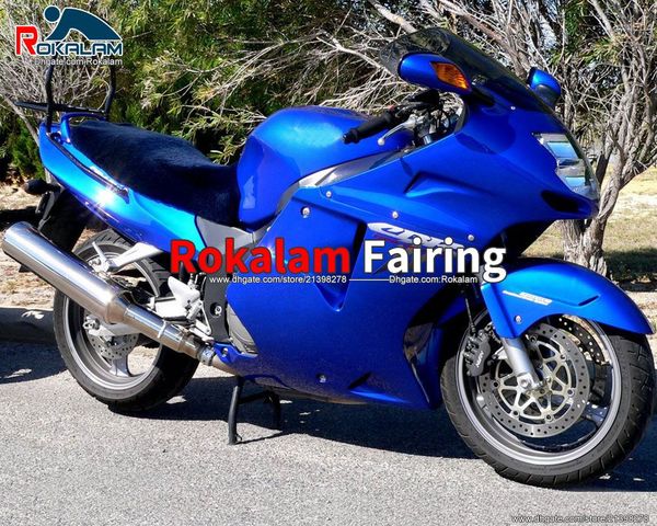 Feedings for Honda CBR1100XX CBR 1000 XX 96-07 2000 2003 2003 Azul Motocicleta ABS Fairings Kit (moldagem por injeção)