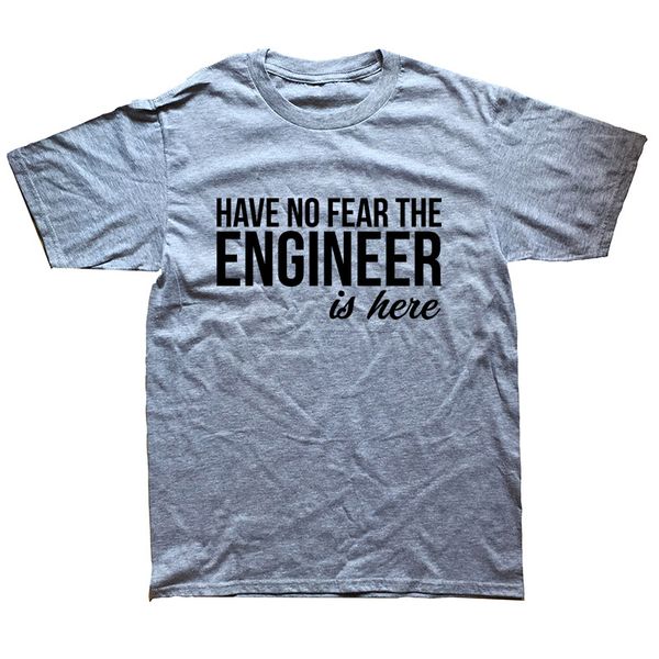 

sport summer have no fear the engineer is here t shirt men short sleeve cotton engineer t shirts men camisetas t-shirt