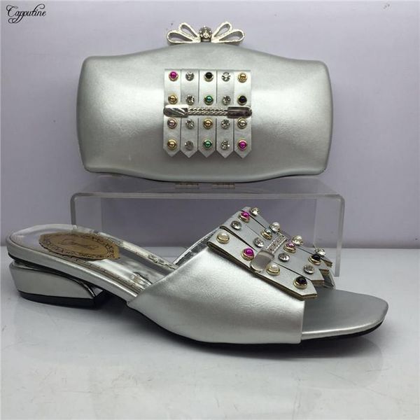 

elegant silver wedding/party medium heel shoes with purse bag set for evening dress gy20 heel height 4cm, Black
