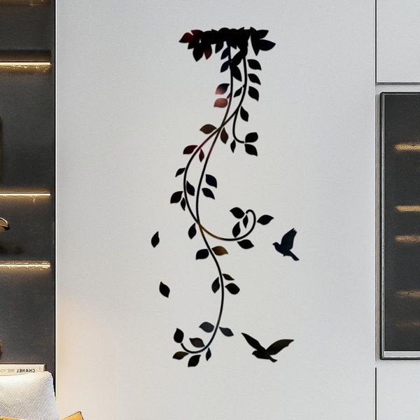 

wall stickers home sticker room decor background decal leaf acrylic removable 3d