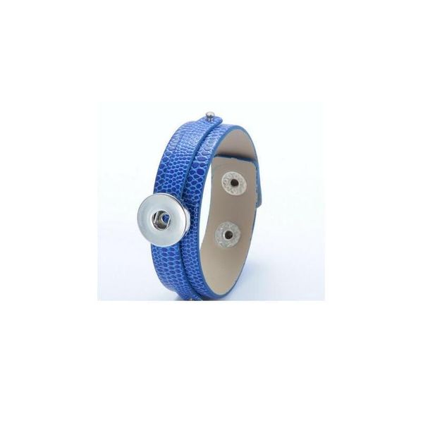 

10pcs/lot 13 colors pu leather bracelets diy metal snap button bracelet watches women one direction fit 18/20mm snap bbyert, Golden;silver