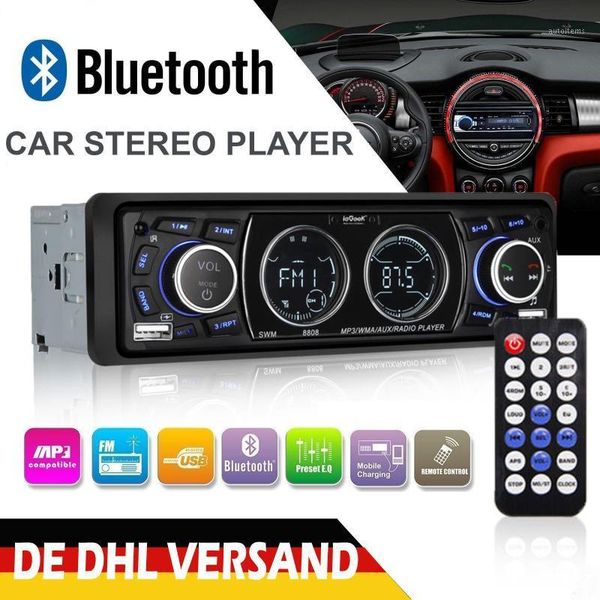 

12v car radio bluetooth mp3 player lcd screen stereo car audio player fm usb/sd/aux-in phone charging 1din1