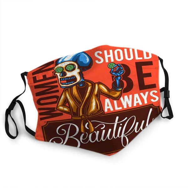 

reusable face shield mouth mask of skeleton mask