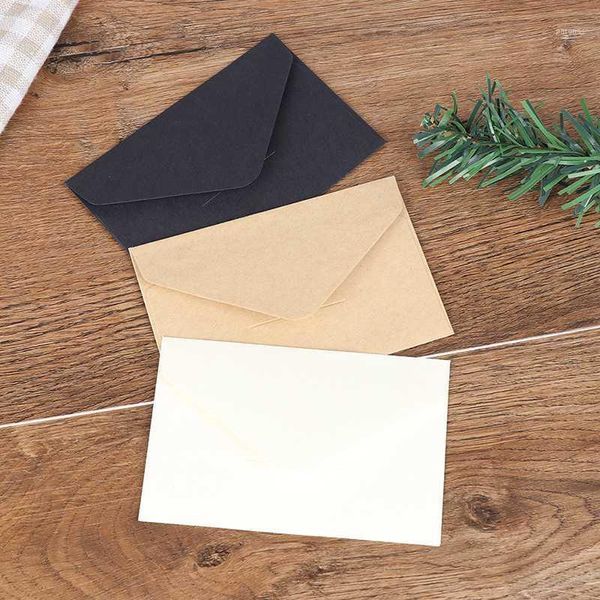 

gift wrap 20pcs classical white black kraft blank mini paper window envelopes wedding invitation envelope envelope1