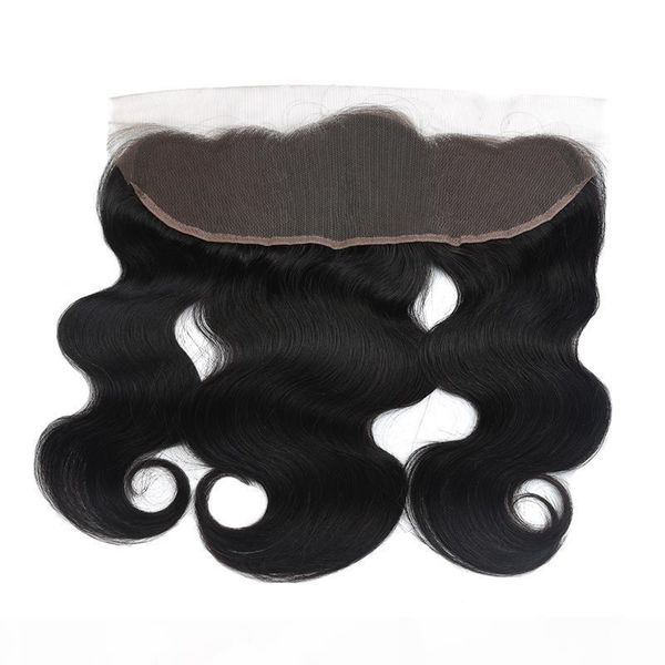 

1 pc ear to ear lace frontal closure brazilian body wave lace frontal 4x13 closure brazilian body wave human hair natural color, Black;brown