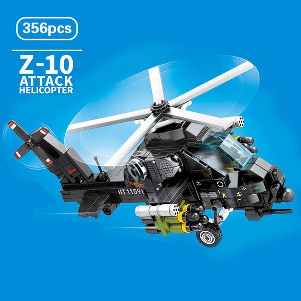 

sembo aerospace military series building blocks h-6k bomber j-20 fighter z-10 attack helipoter transport aircraft brick toys wmthqn xhlove
