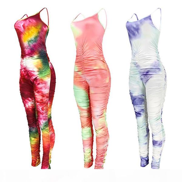 

casual stacked leggings jumpsuit women summer sleeveless lounge wear bodycon sport fitness body rompers womens sportswear outfits, Black;white
