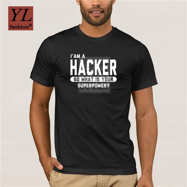 

design i am a hacker so what is your superpower t shirt for men cotton casual sport hooded sweatshirt hoodie