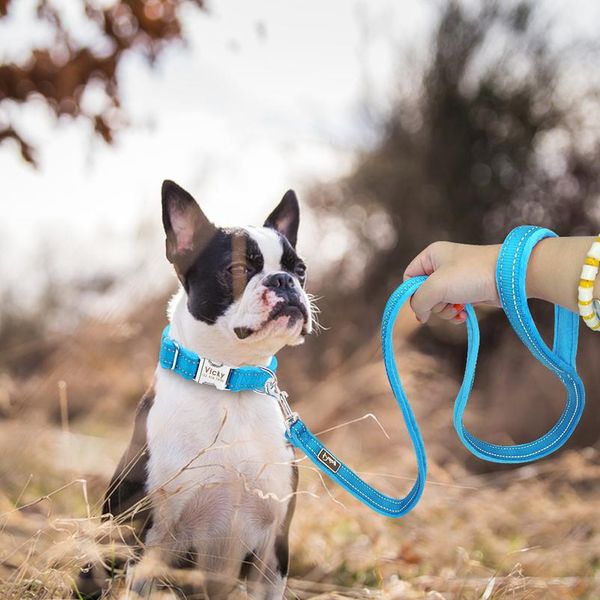 

dog leash soft nylon padded pet dog lead belt reflective walking running dog leashes rope for small large dogs pet sqcdlp