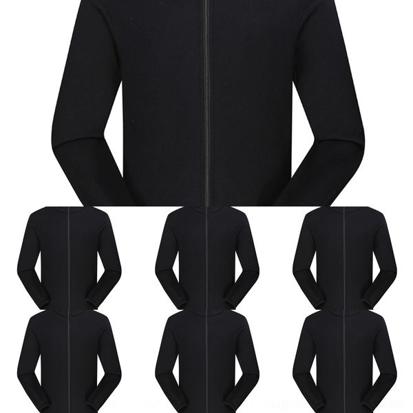 

w2wa6 couple style polar men's sweater autumn and winter stand collar soft fleece warm fleece youth liner warm jacket sweater jacket ja, Black