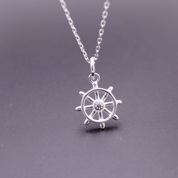 

hengsheng s925 silver cross-border one product dropshipping rudder fashion korean style simple necklace womens pendant