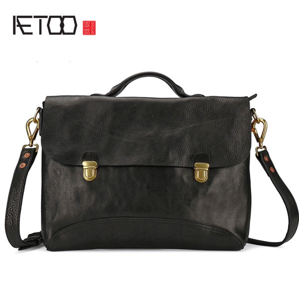 

hbp aetoo handbags, men's leather retro casual stilettos, men's large-capacity shoulder bags
