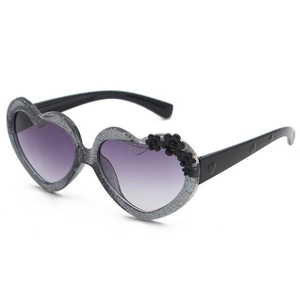 

transparent peach heart flower uv400 fashion protection children pc sunglasses for girls party protect eyes kids sun glasses