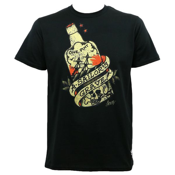 

sailor jerry tattoo sailor's grave rum bottle black slim fit 2xl newsummer new print sport hooded sweatshirt hoodie t shirt