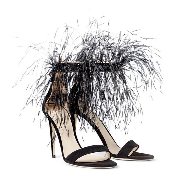 

sweet ladies tropicana tassel ball pom pom sandals thin heels black fringe open toe back zip sandals ladies