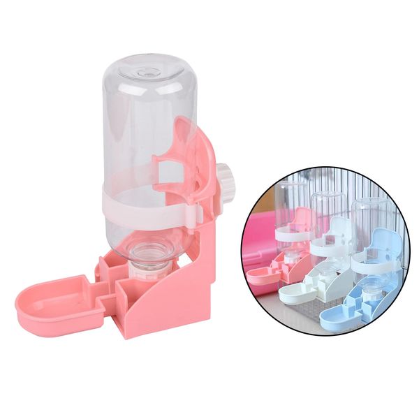 

rabbit water bottle, 350ml hanging water fountain automatic dispenser no leak water feeder for bunny chinchilla guinea pig hedgehog ferret