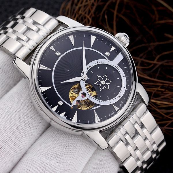 

mens watches 42mm dial 316 full stainless steel band mechanical automatic wristwatches for men valentine gift watch7, Slivery;brown