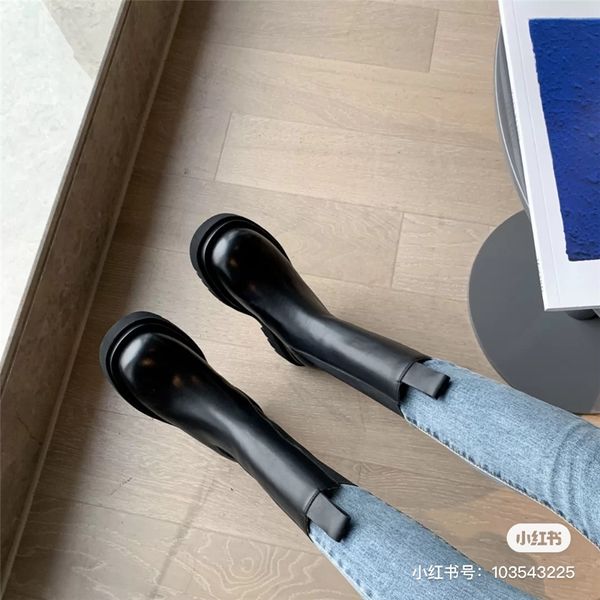 

over the knee thigh high women winter long boot zipper insert lady genuine leather booties high#75623232434, Black