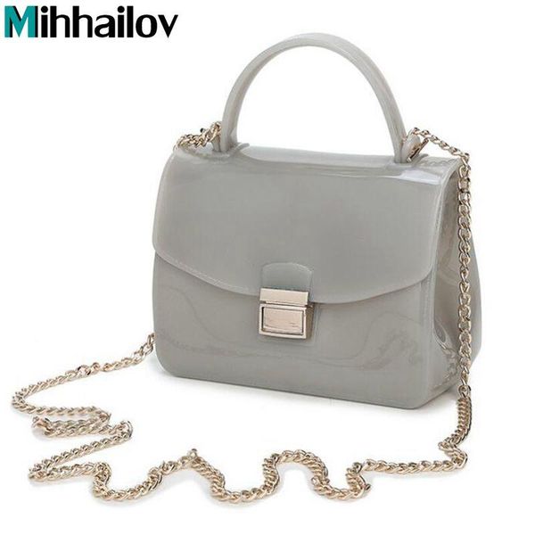 

2020 лето женщины силиконовые конфеты 11 цвета сумки малые цепи сумка crossbody мешки плеча мини jelly сумка xs-136