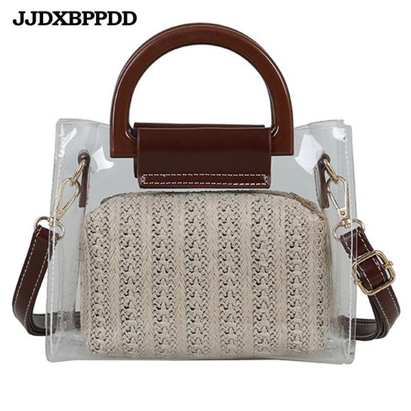 

2020 summer fashion women bag leather handbags transparent shoulder bag small flap crossbody bags for women messenger bags