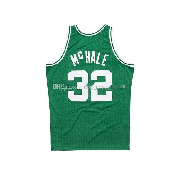 

men's basketball boston celtics 32 kevin mchale mitchell & ness 1985-86 hardwoods classics authentic jersey, Black;red