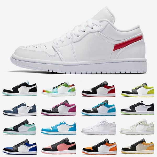 

university red jumpman 1 low mens basketball shoes shattered backboard 1s cactus jack bred toe outdoor men women trainers sports sneakers, White;red