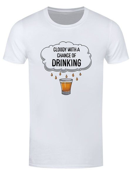 

drinking forecast men's white t-shirt sport hooded sweatshirt hoodie