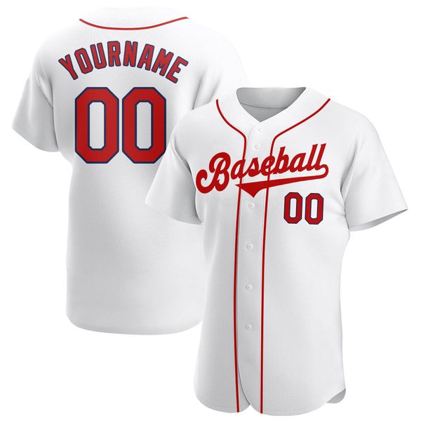 

custom white red-navy-89809 authentic baseball jersey, Blue;black