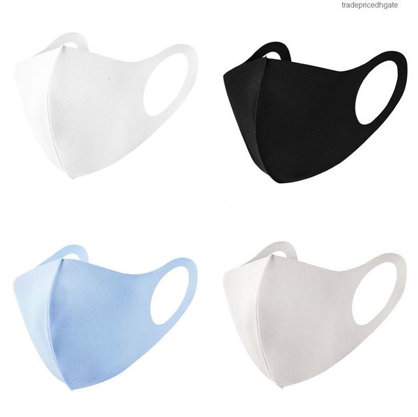 

factoryq0o4mask washable shipping soft designer protective face breathable three colors wholesale ice silk black fac #145#585