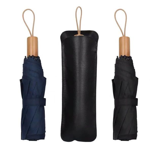 

windproof black glue 30 non matic rain folding umbrella mens business solid wood retro gentleman umbrella bbyrux lipper