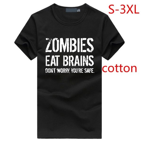 

eat brains so you're safe funny undead homme hiphop plus size fitness men's hoodie designers t shirts sweatshirt