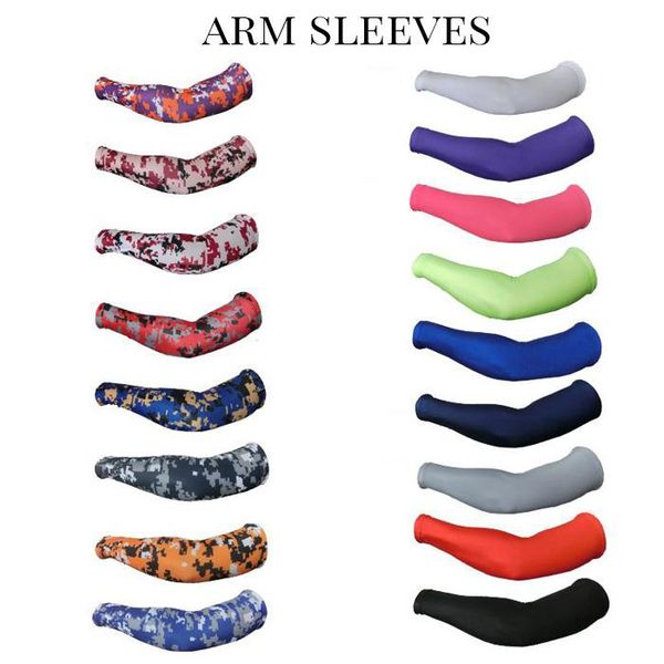 

2020 royal sports compression arm sleeve basketball baseball football elite camo 121 colors, Black