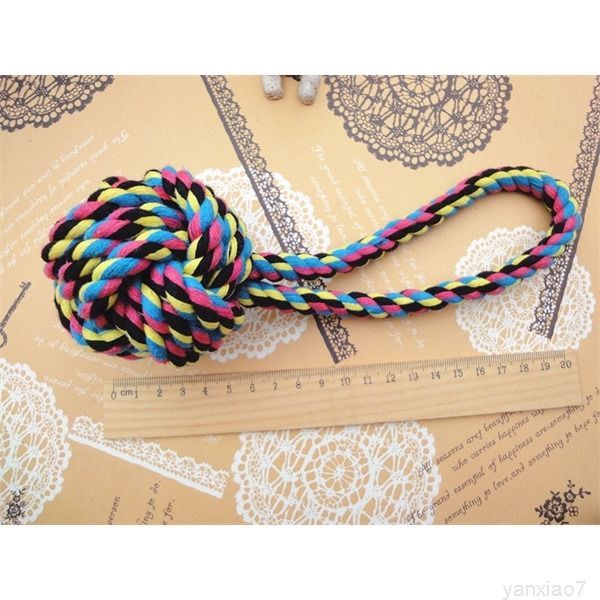 

interactive lantern ball odonisis clean teeth pets chews lentn 23cm cotton rope dog toys