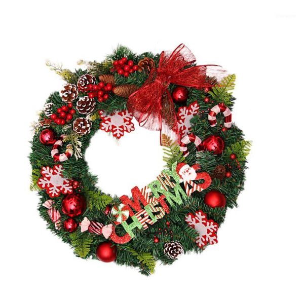 

1pc wreath decor christmas wall hanging decoration for wall xmas festival1