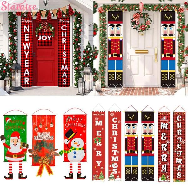 

staraise merry christmas porch door banner hanging ornament christmas decoration for home xmas navidad 2020 happy new year 2021