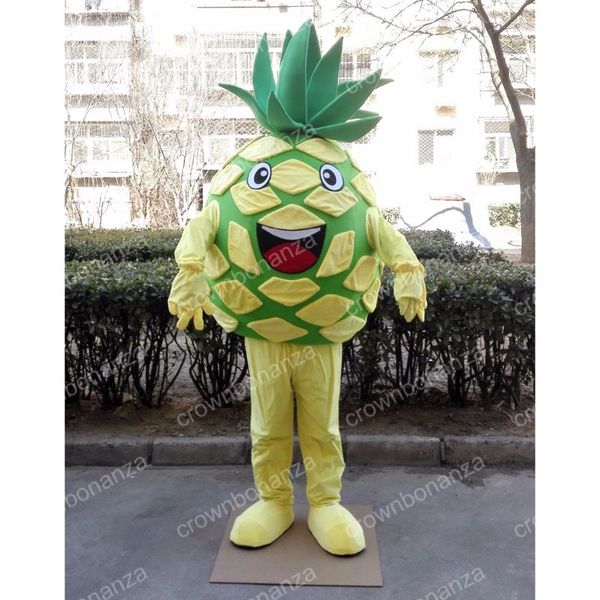 Costume della mascotte dell'ananas di Halloween Carattere di tema del fumetto di alta qualità Anime Formato adulto Natale Carnevale Festa di compleanno Vestito all'aperto