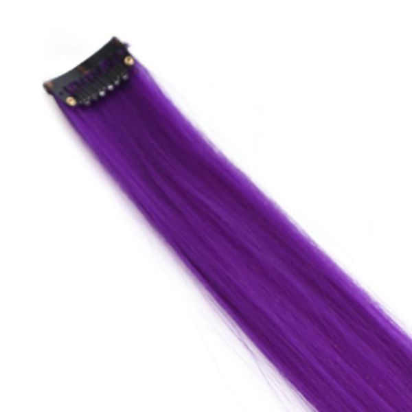 

women long multi color hair extensions straight synthetic clip braid hair braider bun maker headwear hair accessories swy bbynlq lipper