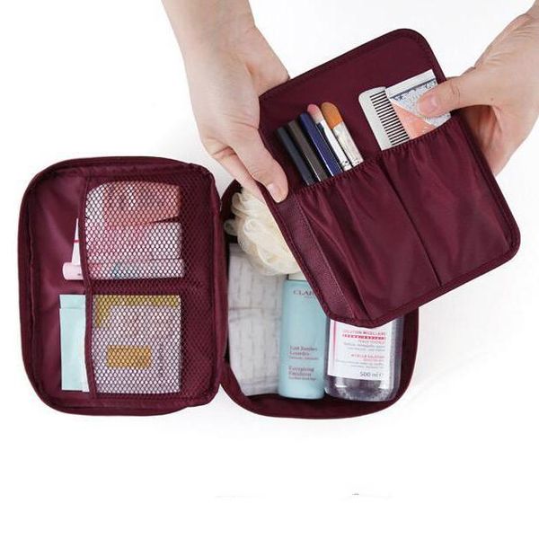 

1 pcs men and women cosmetic bag nylon mini beauty box cosmetic storage bag makeup tool storage travel