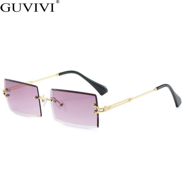 

rectangle steampunk sunglasses women vintage sunglasses men retro rimless brand designer luxury eyewear glasses, White;black