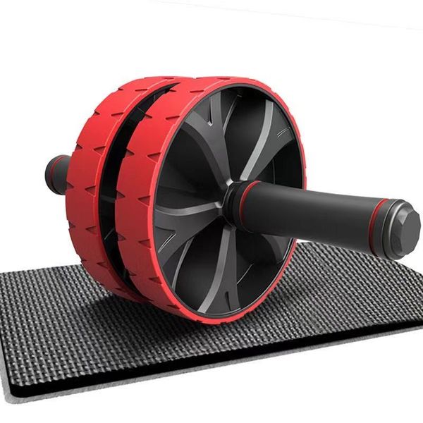 

2021 new silent two wheel exercise roller abdominal wheel fitness equipment abdominal muscle whee32l