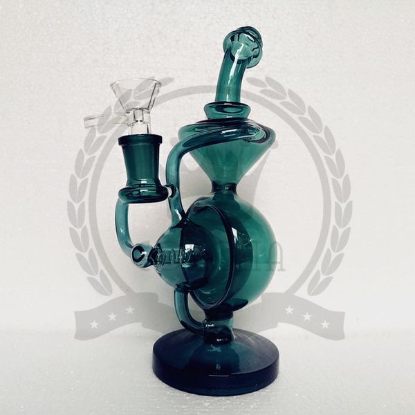 Bong di vetro Tubi d'acqua Bong 5mm Spessore carino migliore perc pipa da fumo ciotola cupola chiodo Oil Rigs Dab Heady one Rig Octopus viola