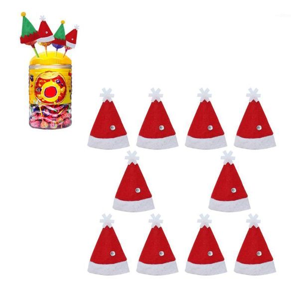 

10pcs lollipop hats diy cute christmas mini lollipop decor for store home1