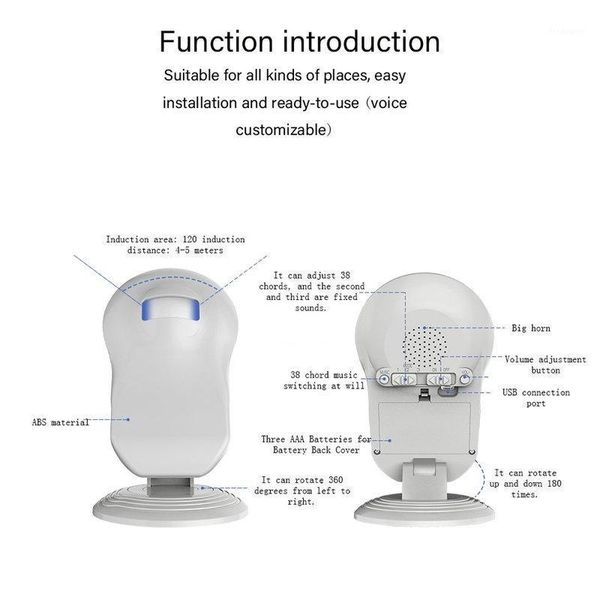 

wireless doorbell shop welcome motion sensor infrared detector induction alarm door bell doorbell alarm systems security home1