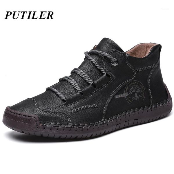 

men sneakers fashion western cowboy ankle boots men casual shoes leather italian classic hunting boots brand footwear bot1, Black