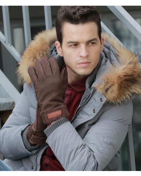 

lady velvet gloves couple' velvet gloves warm autumn winter cold-proof mittens outdoor riding suede luva couples b9737, Blue;gray