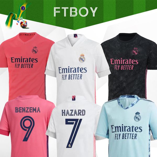 

real madrid jerseys 2020 hazard isco reinie soccer jersey sergio ramos modric asensio football shirt uniforms kit 20 21 camisetas ea sports, Black;yellow