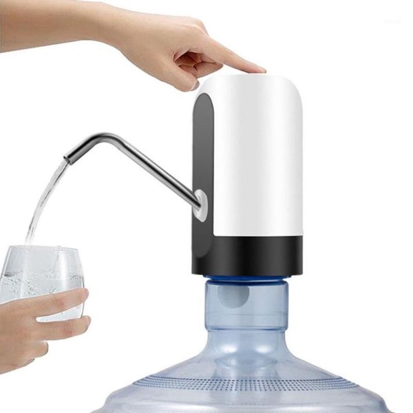 

usb charge electric water dispenser portable gallon drinking bottle switch smart wireless water pump treatment appliances1